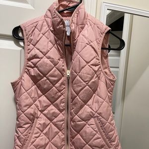 Pink puffer vest